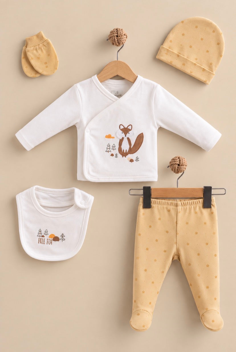 5-delige giftset vosje, oker