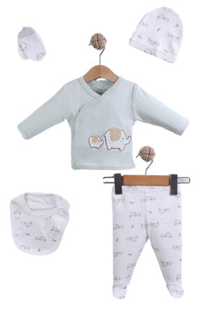 5-delige giftset olifant, mint