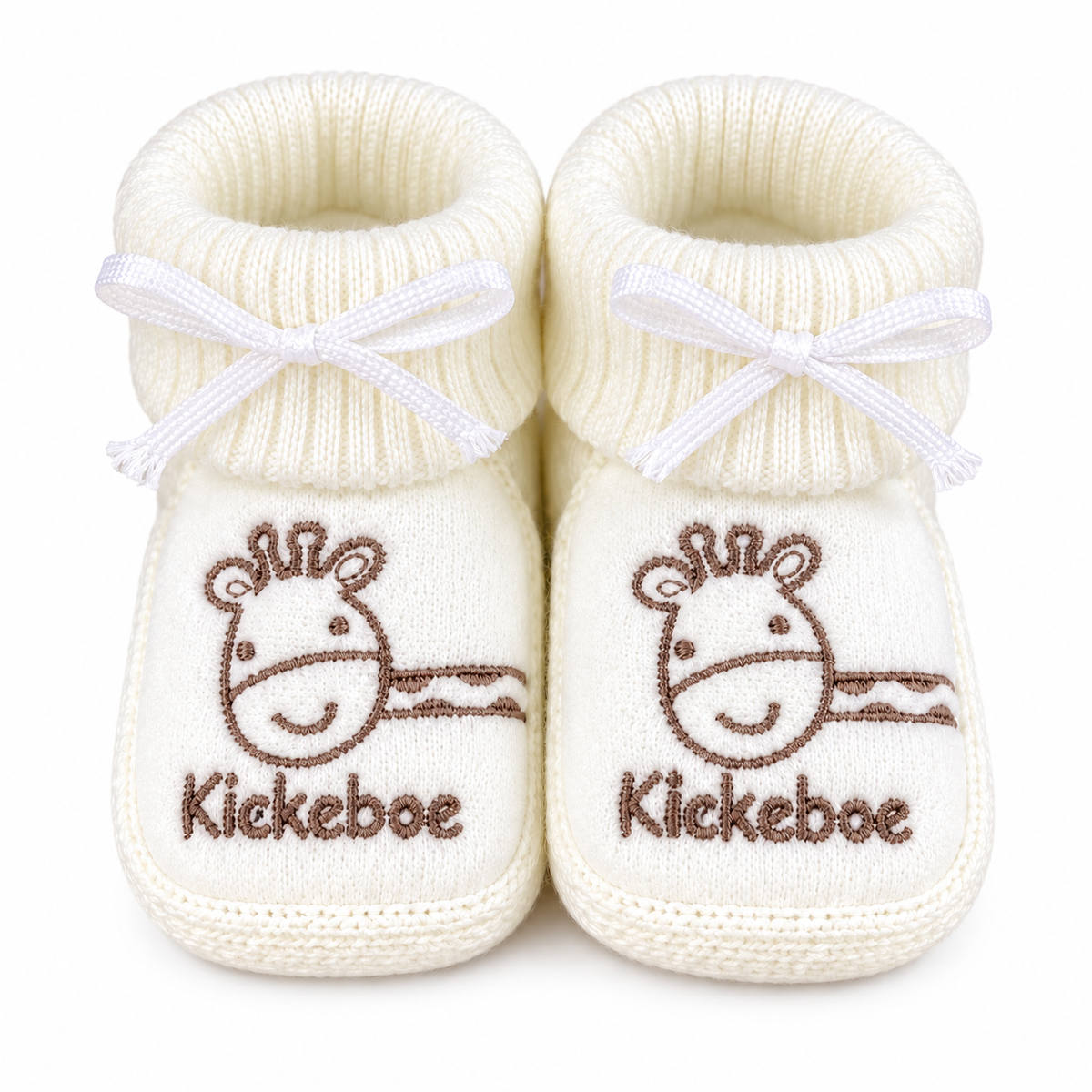Slofjes kiekeboe, ecru
