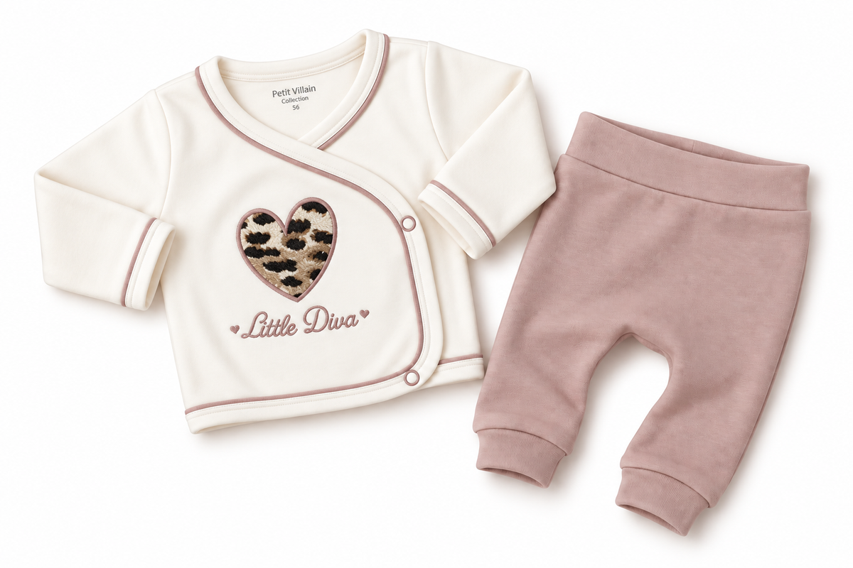 2-delig pakje little diva, oudroze