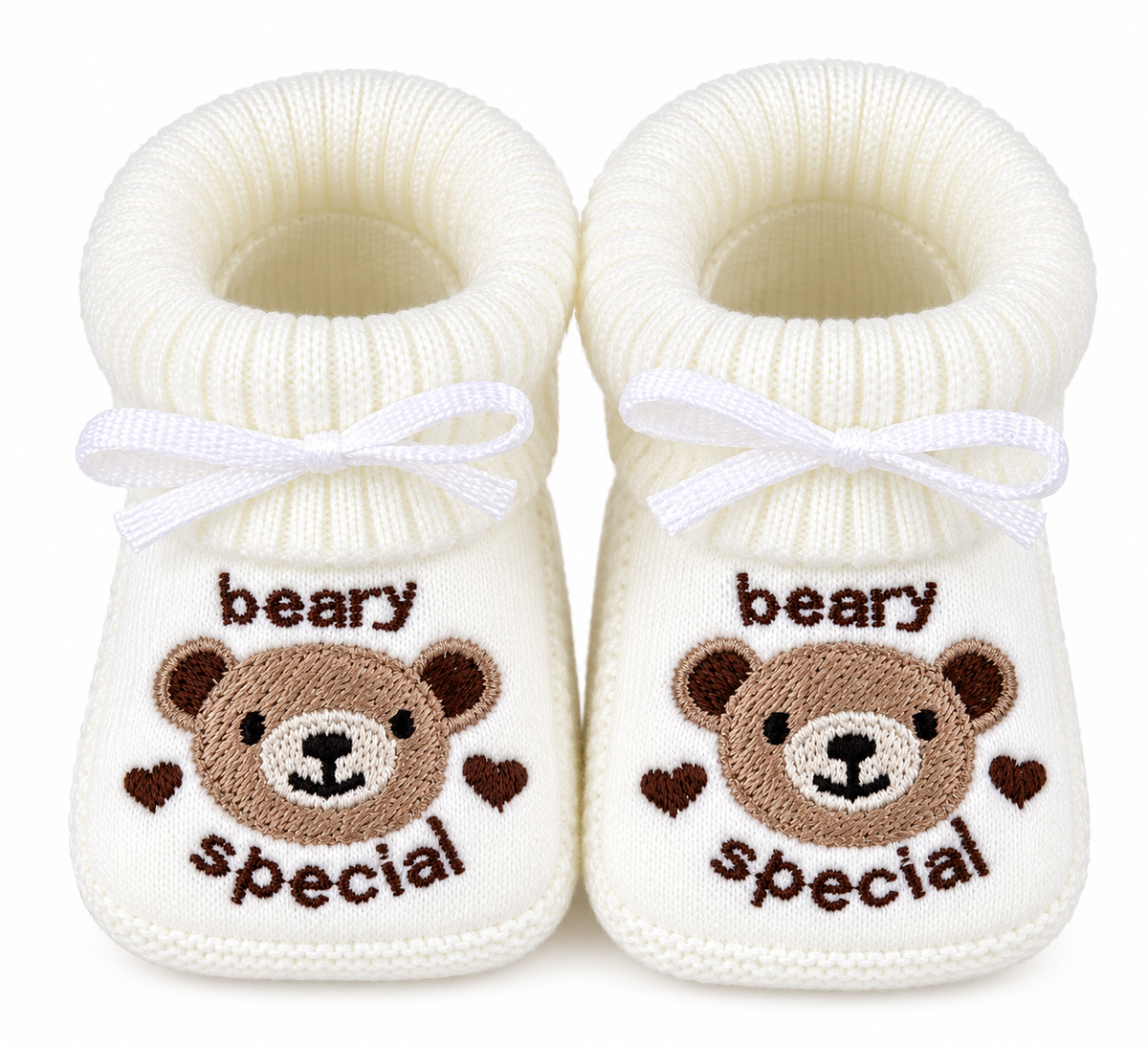 Slofjes beary special, ecru