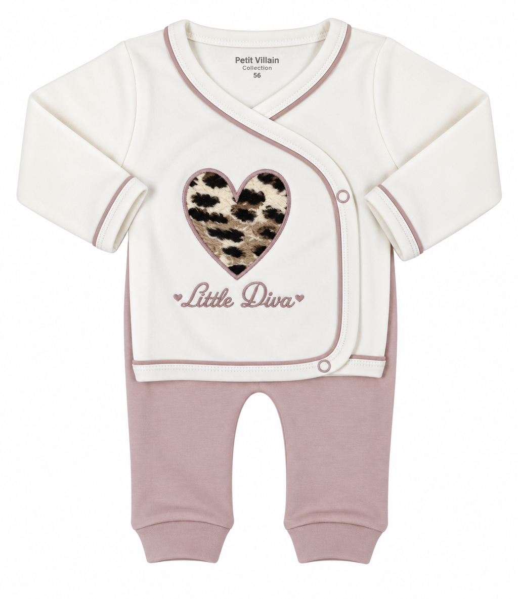 2-delig pakje little diva, oudroze
