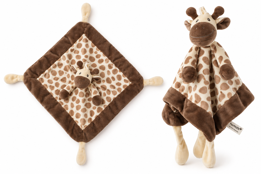 Knuffeldoek giraffe, bruin//ecru