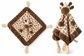 Knuffeldoek giraffe, bruin//ecru