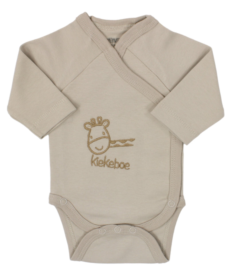 Baby overslagromper kiekeboe, zand