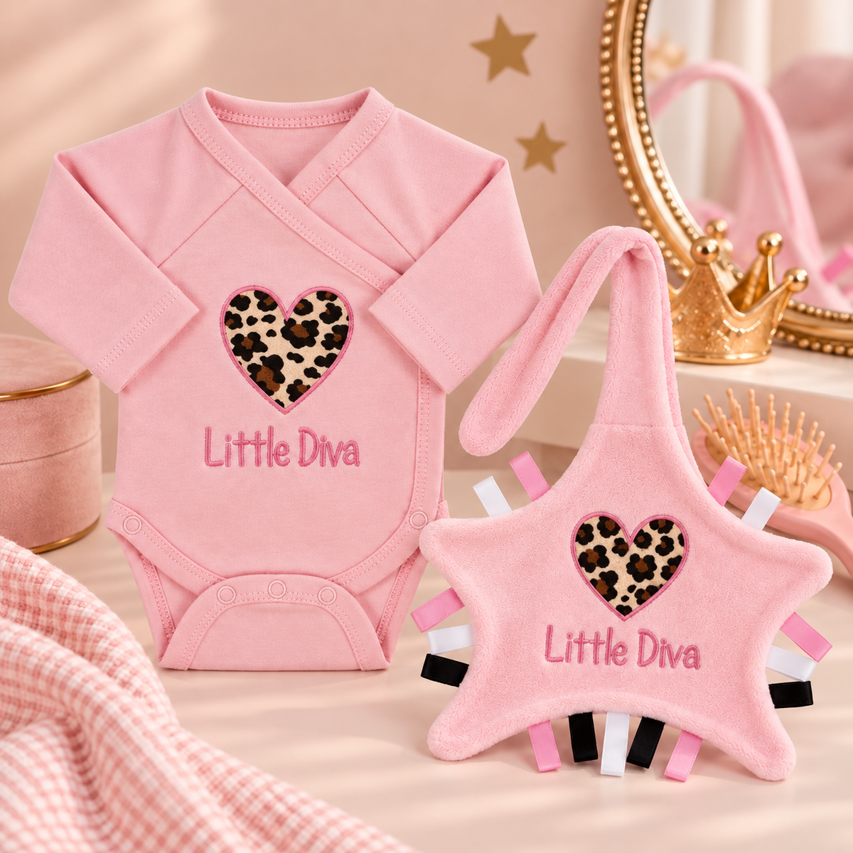 2-delige giftset little diva, roze
