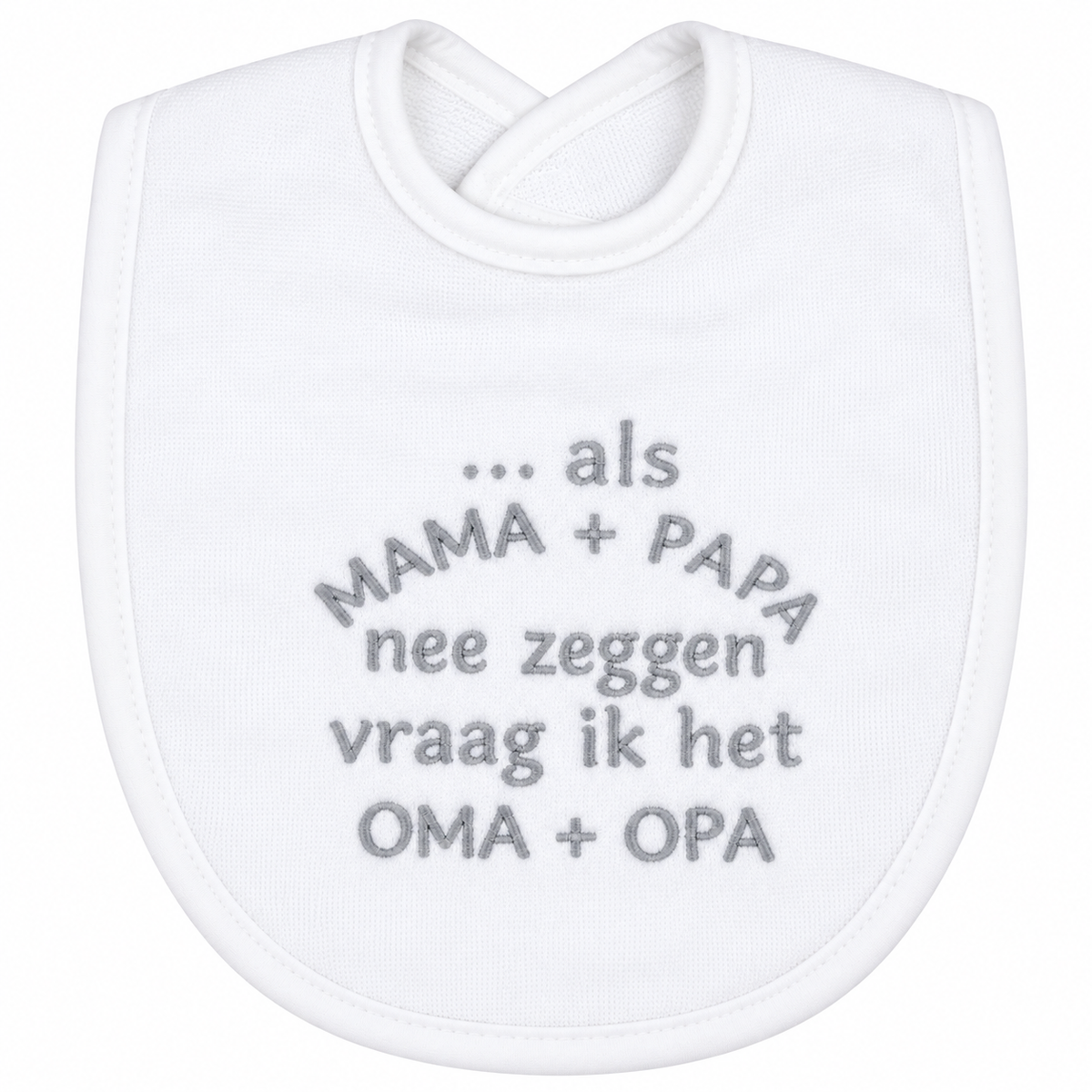 Slab als mama + papa nee zeggen, wit/grijs