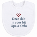 Slab voor bij oma & opa, wit/grijs