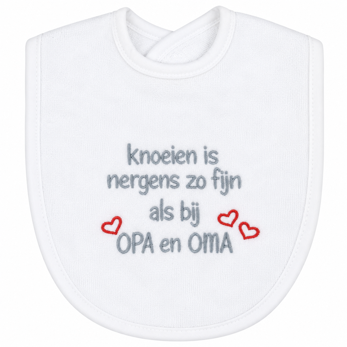 Slab knoeien fijn bij oma & opa, wit/grijs