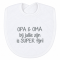 Slab opa & oma bij jullie zijn is superfijn, wit/grijs